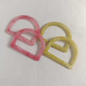 Luxury Vintage Women's Wristband Handcrafted Acrylic Resin Bag Handle Circlet Fashionable Handbags Replacement Parts <b>Accessories</b> - Product Image 6