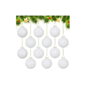 Ornement de Noël Souvenir, Boule Commémorative de Noël 2025, Cadeaux en Verre pour les Amateurs de Noël, Ornements Ronds en Verre Transparent - Product Image 1