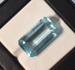 หินวันเกิดเดือนมีนาคมอัญมณีแปดเหลี่ยมเพชรพลอยธรรมชาติพลอยสีฟ้าขนาดใหญ่อัญมณีหลวมสำหรับการประยุกต์ใช้เครื่องประดับ - Product Image 3