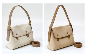 Mini sac à bandoulière en cuir pour femmes, style minimaliste à la mode avec fermeture à bouton pour un usage quotidien, 32x21x12cm - Product Image 2