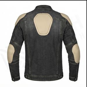 2025 Nueva armadura acolchada chaqueta vaquera informal a prueba de caídas con logotipo frontal transpirable de secado rápido personalizable para hombres y mujeres invierno - Product Image 3