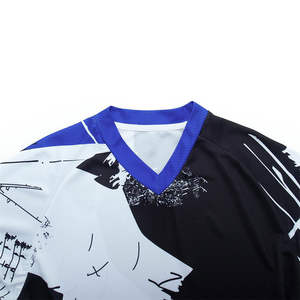 Maillot de motocross vierge pour jeunes, personnalisable par sublimation, respirant, à manches longues, pour moto et VTT - Product Image 1