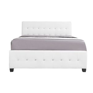 Letto Queen Size Glory Furniture Diamond G2587 QB in Bianco, Eleganti Letti Imbottiti - Product Image 4