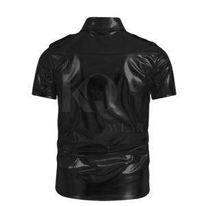 Chemises en cuir confortables pour hommes, tissu premium durable, coupe douce, idéales pour le bureau, les occasions décontractées et les soirées. - Product Image 2