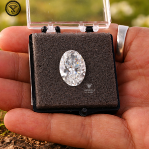 Diamant de laboratoire cultivé en vrac, certifié IGI, HPHT CVD, 5 carats, forme ovale, couleur DE, fantaisie intense, clarté VVS2, excellente qualité, vente en gros - Product Image 2