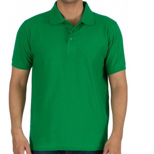 Polo décontracté pour homme en coton biologique 100% teint en fil, tricoté, à manches courtes, boutonné sur le devant, respirant, couleur unie, prix abordable - Product Image 6