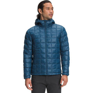 Chaqueta Bomber Acolchada para Hombre con Capucha, de Poliéster/Nylon, Color Sólido, Impermeable, Cortavientos, con Cierre, para Invierno, Estilo Casual Urbano - Product Image 1