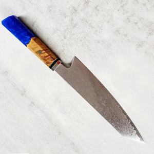 Couteau de chef personnalisé fait main Jexmoo en acier carbone avec lame de 8 pouces, manche élégant, étui en cuir - Cadeau pour chef - Product Image 5