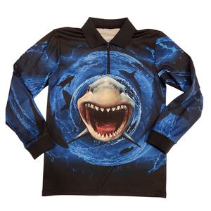 Impression par sublimation personnalisée Chemise de pêche à manches longues | Séchage rapide Protection solaire Polo respirant Jersey | Hommes Femmes - Product Image 3