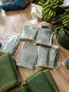 Feuilles de bananier vertes congelées du Vietnam, matériau végétal naturel pour l'emballage alimentaire, les gâteaux de riz collants, les aliments grillés, la restauration et l'exportation - Product Image 6