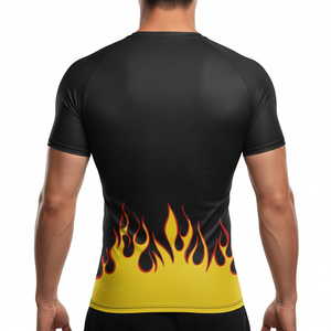 Camiseta de Compresión Personalizada para Hombre, OEM, ODM, Marca Privada, Sin Gi, BJJ, MMA, Manga Corta, Fabricante, Proveedor - Product Image 3