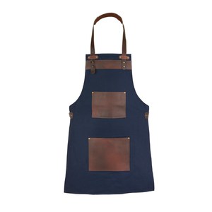 Tablier d'atelier en toile légère de qualité supérieure, robuste, pour barbier, barista, uniforme avec poches - Product Image 1