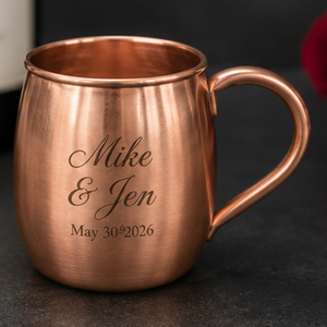 Taza de Cobre Sólido MonogramMule, Grabada con Láser, Ecológica, para Uso Doméstico, Estilo Vintage - Product Image 2