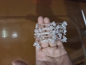 Exquisite Traditional <b>Silver</b> Ghungroo <b>Bangles</b> Handcrafted Elegance for Every Occasion Stunning Handcrafted <b>Silver</b> Plated <b>Bangles</b> - Product Image 1