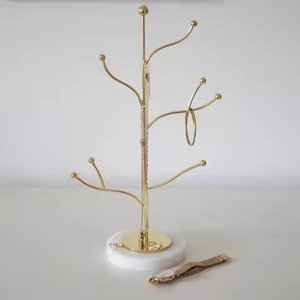 Minimalist Metal Jewelry Stand Modern Holder for Necklaces Earrings Bracelets Rings Home <b>Dressing</b> <b>Table</b> Vanity Display Organizer - Product Image 5