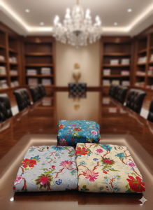 Tela Popelina de Algodón 100% Peinado, Ligera, Transpirable, Absorbente de Humedad, Ecológica y Orgánica, Estampada con Diseños Le Souvenirs para Niñas - Product Image 2