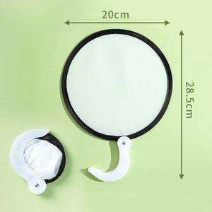 Mini éventail pliable DIY - Portable de poche pour l'été, éventail rond vierge personnalisable pour enfants et cadeaux promotionnels - Product Image 3