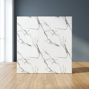 Offre Spéciale 400x400 Carrara blanc mat Surface émaillée Porcelanto carreaux de sol pour sol Standard blanc marbre carreaux de céramique 40x40 - Product Image 2