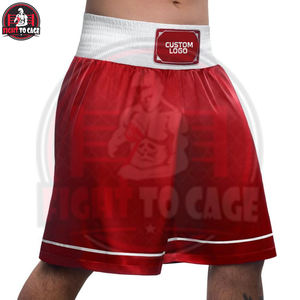 Créez vos propres shorts de boxe écologiques, légers, personnalisés avec logo imprimé, respirants, en polyester, pour l'entraînement, collection automne, qualité supérieure - Product Image 3