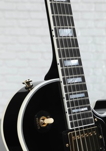 Guitarra Eléctrica Les Paul Custom de los Años 70 Más Vendida - Ébano - Product Image 6