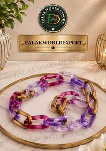 Décoration murale en chaînes de résine colorées de grande taille, séparateur de pièce, rideau personnalisé par FALAK WORLD EXPORT - Product Image 2