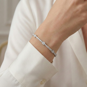 4.75 Carat Lab Grown Diamond Bracelet 14K/10K <b>Solid</b> <b>Gold</b> <b>Gold</b> Brilliant Cut IGI Certified Engagement Wedding Special Occasions - Product Image 1