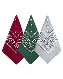 Custom Logo Paisley Design <b>Square</b> <b>Scarf</b> 23*23 Inch Heat Sublimation Printed Bandana Headwear Custom Design 100% Bandanas - Product Image 1