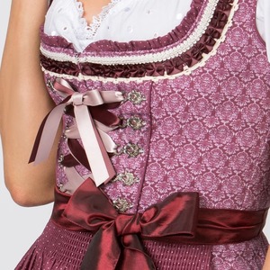 Vestido Dirndl Casual Transpirable con Estampado Personalizado para Mujer, Nuevo, Estilo Oktoberfest, Bordado Alemán, Liso, Teñido, Hasta la Rodilla, Media Manga - Product Image 3