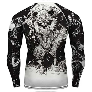 Camiseta de Entrenamiento de Artes Marciales Mixtas (MMA) para Hombre, Personalizada por Sublimación, Manga Larga, de Alta Calidad, Rashguard Sin Guantes - Product Image 2