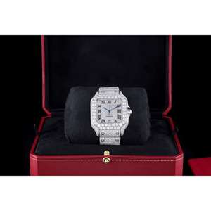 Customizable Luxury Unisex Automatic <b>Mechanical</b> <b>Watch</b> NH35 Movement Mineral Glass Dial Stainless Steel Barrel Case Power Reserve - Product Image 2