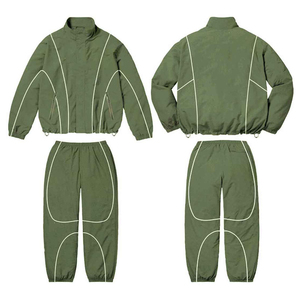 Wholesale Custom Men's Tracksuit Windbreaker Set Nylon Suit Jacket and Track Pants <b>Wind</b> <b>Breaker</b> Tracksuits for Men - Product Image 5