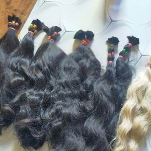 Extensiones de Cabello Humano Remy 100% Sin Procesar, Doble Trama, Cabello Virgen Indio Crudo con Cutícula Alineada, Venta al Por Mayor - Product Image 1