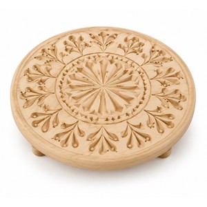 Sauveteur de plat rectangulaire traditionnel lituanien en bois de tilleul sculpté à la main - Décoration de cuisine en gros - Product Image 1