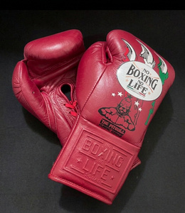 No Boxing No Life High Quality Genuine Cowhide Leather Boxing <b>Gloves</b> With Lace-Up Closure <b>Type</b> For Unisex Training - Product Image 5