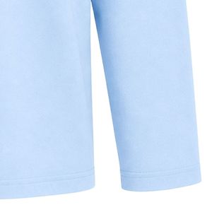 Light Blue JJ Logo Embroidered Long Sleeve Shirt Crew Neck Casual Lightweight <b>Top</b> with Ribbed Cuffs for Custom Teamwear - Product Image 6