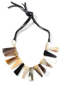 Collar de cuerno de búfalo hecho a mano, joyería de moda, cadena de cuerno natural, collar llamativo para damas - Product Image 5