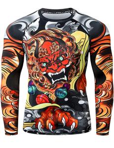 Camiseta de Compresión Deportiva para Hombre, Personalizada OEM, de Poliéster, Manga Larga, Secado Rápido, Venta al Por Mayor de Fábrica - Product Image 1