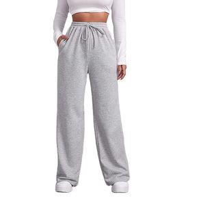 Pantalones Casuales Transpirables de Algodón 100% Sólido de Última Moda para Mujer, Logotipo Personalizado, Cintura Media, Primavera, Alta Calidad, Venta al por Mayor, OEM, Exportación - Product Image 2