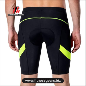 Shorts de cyclisme haute performance, écologiques, respirants, en Spandex/Polyester, options personnalisables, rembourrés pour hommes, confortables, séchage rapide - Product Image 2
