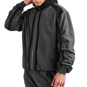 ชุดวอร์มมีซิปสำหรับผู้ชายชุดวอร์มผ้าไนลอน2026สำหรับฤดูหนาวบริการออกแบบโลโก้ได้ตามต้องการ - Product Image 4