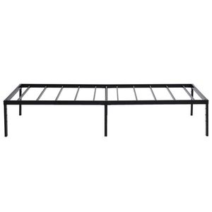 Simple Basic Iron Bed <b>Frame</b> 190.5*96.5*45.7cm Bed Height <b>Black</b> Metal Bed - Product Image 2