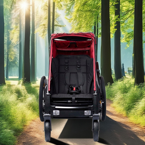 Urban Greenway Explorations Kids <b>Bike</b> Trailer for Trail Riding Adventures - Product Image 1