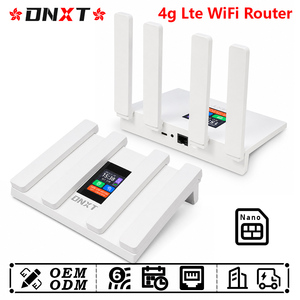 DNXT wifi 6 router LTE Cat4 2.4GHz 4g wireless router WiFi6 300Mbps wi-fi router 6 LCD AP/Station router wi-fi Work Use - Product Image 1