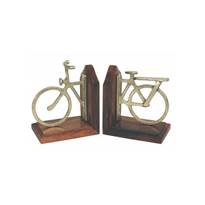 Metal And Wooden Bookends <b>Books</b> Stand Customized Size And Shape Bookends For Shelves Home Decor Usage - Product Image 1