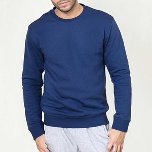 Sweat-shirt unisexe en coton surdimensionné pour un usage décontracté, pull en molleton pour homme, coupe classique, col rond, uni, automne - Product Image 1