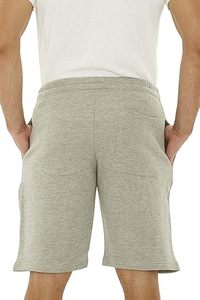Shorts pour hommes en spandex/polyester à taille élastique personnalisée |   Shorts de sport décontractés d'été de couleur unie de qualité supérieure |   Séchage rapide, respirant - Product Image 4