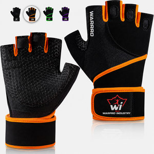 Gants de fitness professionnels avec une forte adhérence, paume rembourrée et fermeture de poignet réglable - Product Image 1