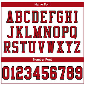 Jersey de Fútbol Americano Personalizable de Talla Grande Unisex Blanco y Rojo con Detalles Negros, Transpirable, de Secado Rápido, Antibacterial y con Protección UV - Product Image 6