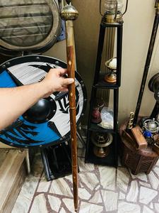 37.4'' Canes and <b>Walking</b> <b>Sticks</b> in Natural Wood with a Brass Handle - Elegant <b>Walking</b> Cane Style <b>Walking</b> <b>Stick</b> for <b>Men</b> Woman - Product Image 4