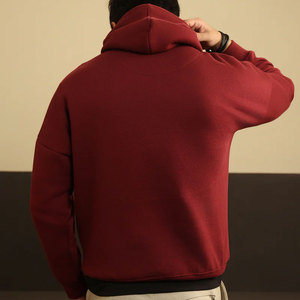 Sweat-shirts à capuche surdimensionnés en molleton épais à double couche, imprimés sur mesure, 100% coton, brodés, pour l'automne et l'hiver - Product Image 6